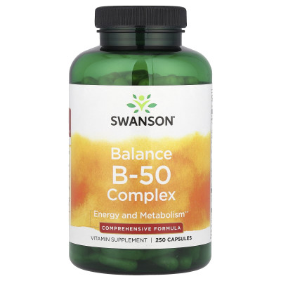 Комплекс витаминов группы Б Swanson B-50, 250 капсул