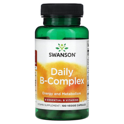 Комплекс витаминов группы Б Swanson Daily B-Complex, 100 капсул