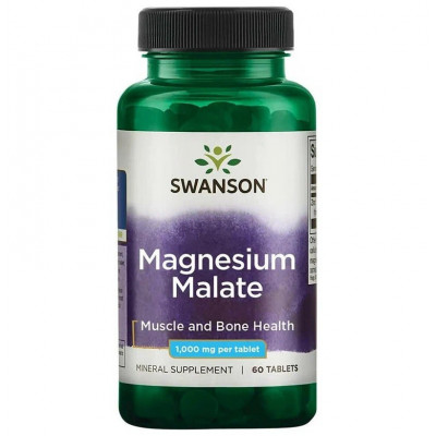 Магний малат Swanson Magnesium malate, 60 таблеток