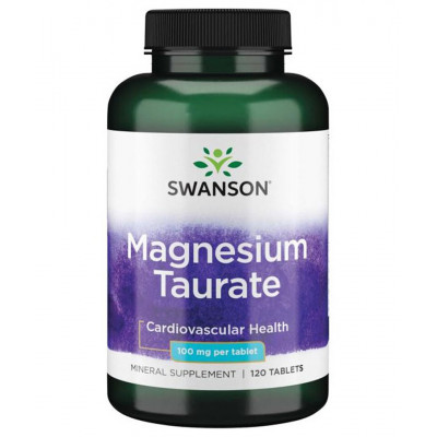 Магний таурат Swanson Magnesium Taurate, 100 мг, 120 таблеток