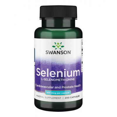 Селен Swanson Selenium, 100 мкг, 200 капсул
