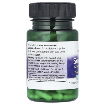 Селен Swanson Selenium, 200 мкг, 120 капсул