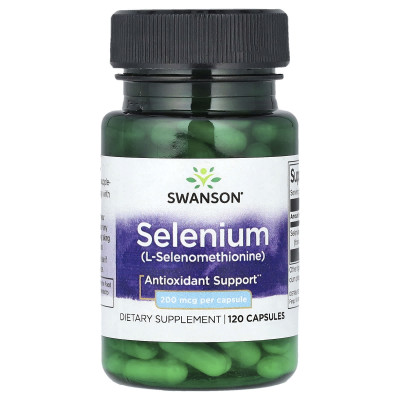 Селен Swanson Selenium, 200 мкг, 120 капсул