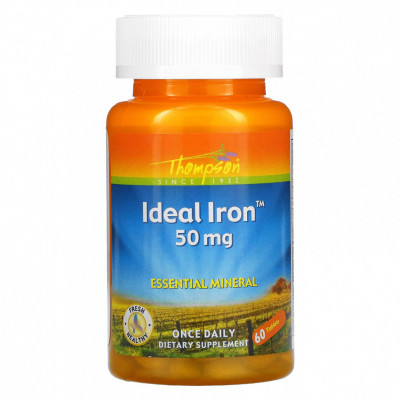 Железо Thompson Iron, 50 мг, 60 таблеток