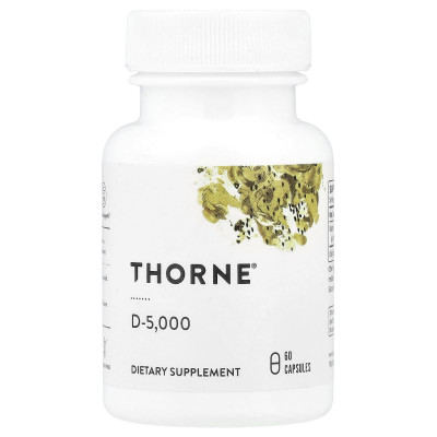 Витамин Д3 Thorne Research Vitamin D3 5000, 60 капсул