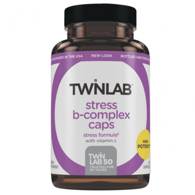 Комплекс витаминов для снятия стресса Twinlab Stress B-Complex, 250 капсул