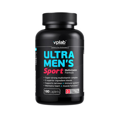 Витамины для мужчин Vplab Ultra Men's Multivitamin Formula, 180 капсул