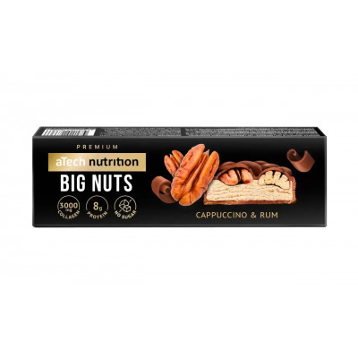 Протеиновый батончик aTech Nutrition Premium Big Nuts Premium, 40 г, Капучино и ром с пеканом