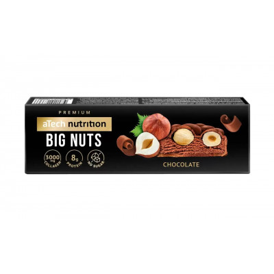 Протеиновый батончик aTech Nutrition Premium Big Nuts Premium, 40 г, Шоколад с цельным лесным орехом