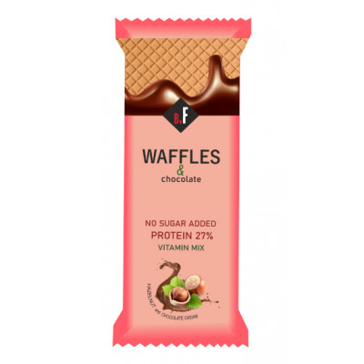 Протеиновая вафля Beauty Fit Waffles, 40 г, Фундук-шоколадный крем
