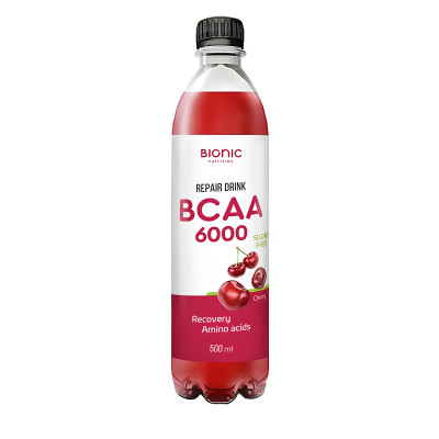 Спортивный напиток с БЦАА Bionic Nutrition BCAA 6000, 500 мл, Вишня