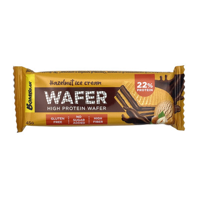 Протеиновая вафля Bombbar Wafer, 45 г, Ореховый пломбир в шоколаде