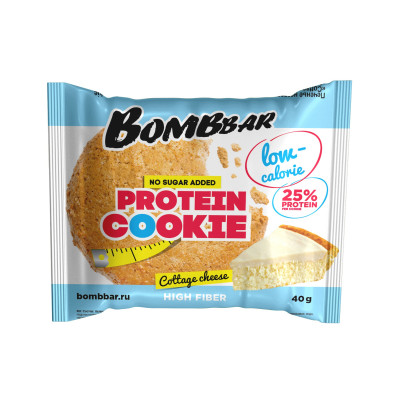 Протеиновое печенье Bombbar Protein Cookie, 40 г, Творожное