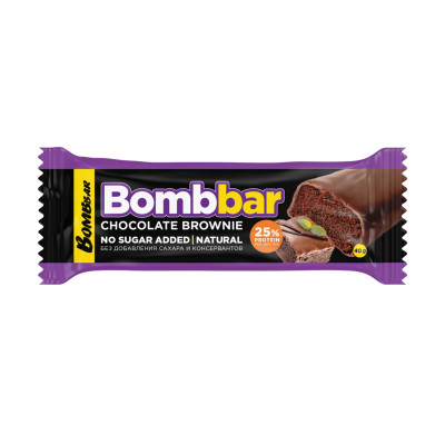 Протеиновый батончик в шоколаде Bombbar 25% Protein, 40 г, Шоколадный брауни