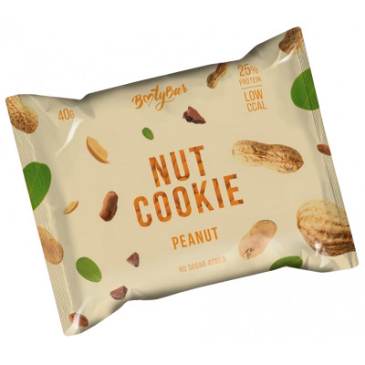 Протеиновое печенье в глазури BootyBar Nut Cookie, 40 г, Арахис