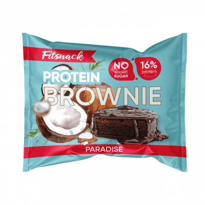 Протеиновое пирожное брауни BootyBar Brownie, 50 г, Кокос
