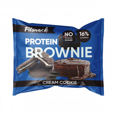 Протеиновое пирожное брауни BootyBar Brownie, 50 г, Печенье-крем