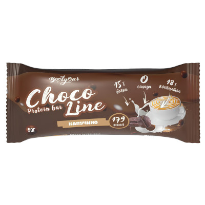 Протеиновый батончик BootyBar Choco Line, 50 г, Капучино