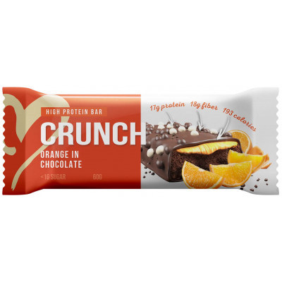 Протеиновый батончик BootyBar Crunch Bar, 60 г, Апельсин в шоколаде