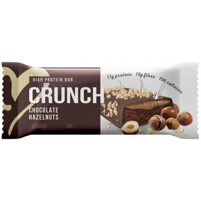 Протеиновый батончик BootyBar Crunch Bar, 60 г, Фундук в шоколаде