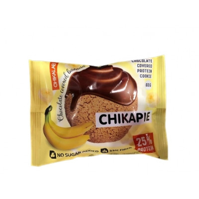 Глазированное протеиновое печенье с начинкой Chikalab Chikapie, 60 г, Банан