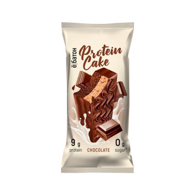 Протеиновое пирожное Ёбатон Protein Cake, 50 г, Шоколад