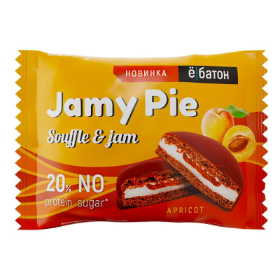 Протеиновое печенье Ёбатон Jamy pie, 60 г, Абрикос