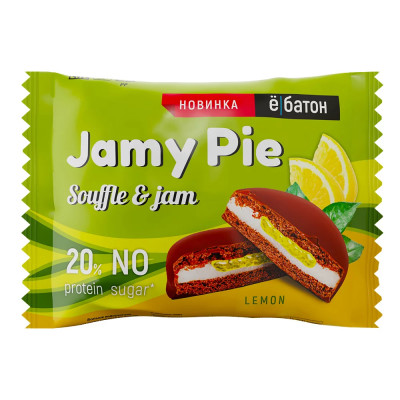Протеиновое печенье Ёбатон Jamy pie, 60 г, Лимон