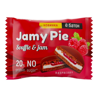 Протеиновое печенье Ёбатон Jamy pie, 60 г, Малина