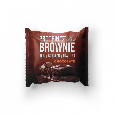 Протеиновое пирожное брауни Fitness Food Factory Protein brownie, 50 г, Шоколад