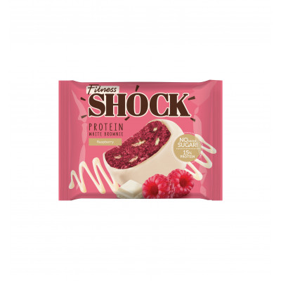 Протеиновое пирожное брауни FitnesShock Protein Brownie, 50 г, Малина