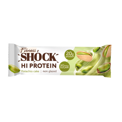 Протеиновый батончик FitnesShock Hi Protein, 60 г, Фисташковый десерт