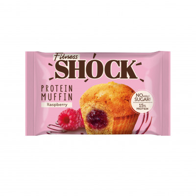 Протеиновый маффин FitnesShock protein Muffin, 50 г, Малина