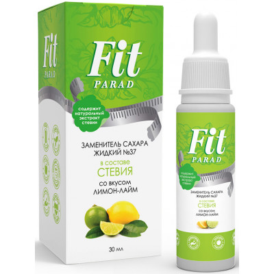 Заменитель сахара жидкий FitParad №37, 30 мл, Лимон-лайм