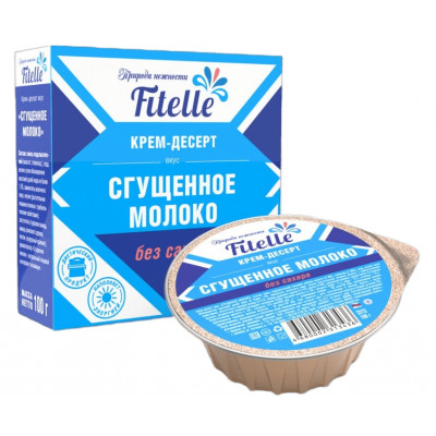 Крем-десерт Сгущенное молоко FitParad, 100 г
