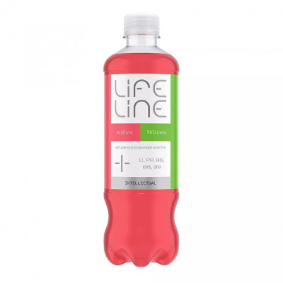 Витаминизированный напиток LifeLine Intellectual, 500 мл, Арбуз-яблоко
