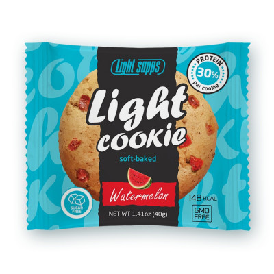Протеиновое печенье Light Supps Light Cookie, 40 г, Арбуз
