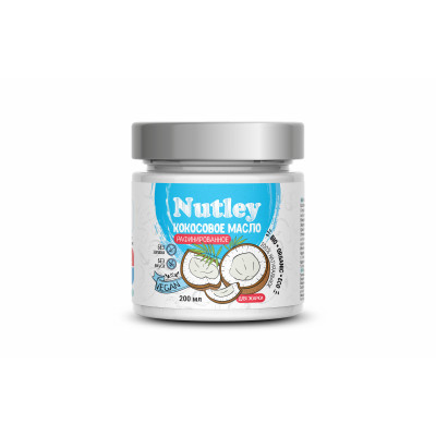 Кокосовое рафинированное масло Nutley, 200 мл