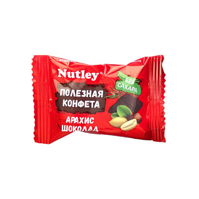 Полезная эко конфета Nutley, 500 г, Арахис-шоколад