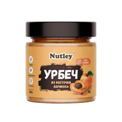 Урбеч Nutley, 180 г, Косточка абрикоса