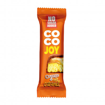 Кокосовый глазированный батончик Power Pro Coco Joy, 40 г, Апельсин и мягкая карамель