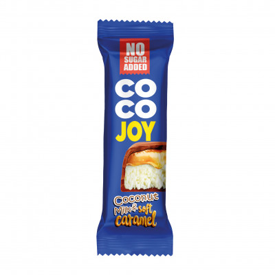 Кокосовый глазированный батончик Power Pro Coco Joy, 40 г, Кокосовое молоко и мягкая карамель