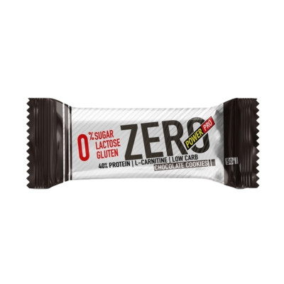 Протеиновый батончик без сахара Power Pro Protein Bar ZERO, 50 г, Шоколадное печенье