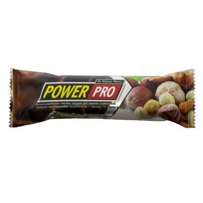 Протеиновый батончик глазированный с орехами Power Pro Protein Bar 36%, 60 г, Орех