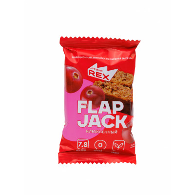 Печенье овсяное протеиновое ProteinRex 15% Flap Jack, 60 г, Клюква