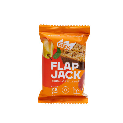 Печенье овсяное протеиновое ProteinRex 15% Flap Jack, 60 г, Яблоко-груша