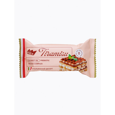 Пирожное протеиновое ProteinRex Tiramisu, 40 г, Итальянский десерт