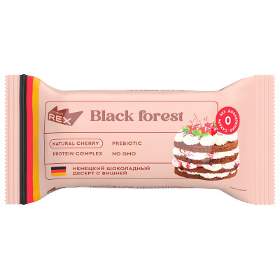 Протеиновое пирожное ProteinRex Black forest, 40 г, Черный лес