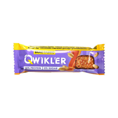 Шоколадный батончик без сахара Snaq Fabriq Qwikler, 40 г, Нуга с арахисом