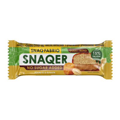 Батончик в шоколаде без сахара Snaq Fabriq SNAQER, 50 г, Арахис и катаифи